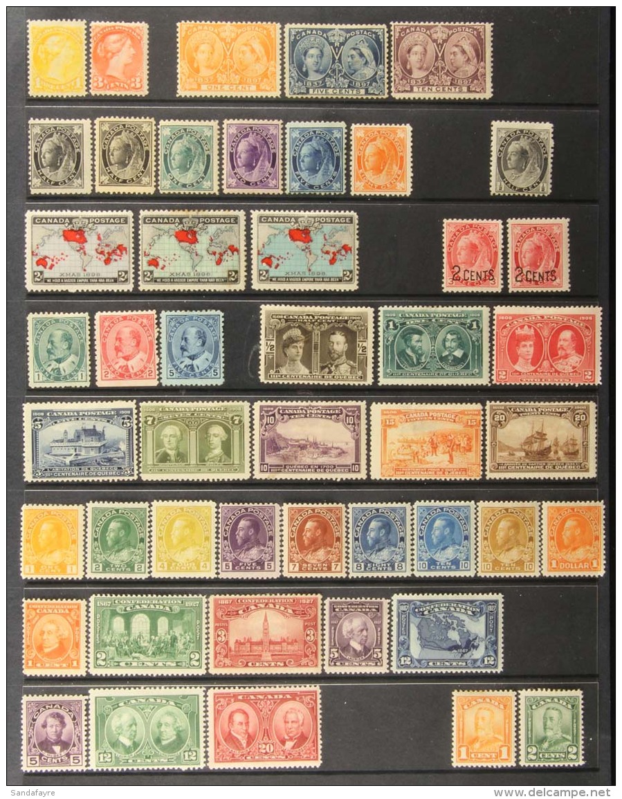 1870-1936 MINT COLLECTION On Stock Pages, ALL DIFFERENT, Inc 1870-97 1c &amp; 3c Small Queens, 1897 1c, 5c... - Altri & Non Classificati