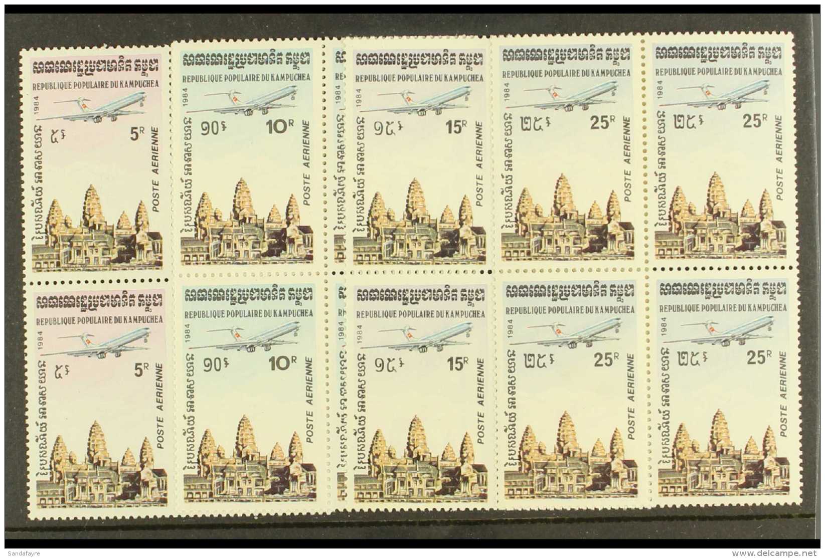 1984 Airs Complete Set, SG 504/507, Never Hinged Mint BLOCKS OF 4. Attractive, Cat &pound;220. For More Images,... - Cambodja