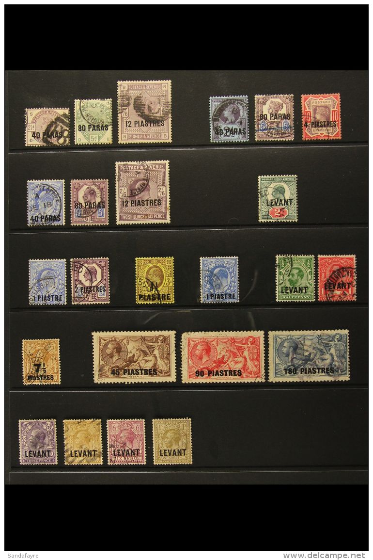 1885-1921 USED COLLECTION An All Different Group, A Few With Minor Faults, And Which Includes 1885-88 Set, 1902-05... - Brits-Levant