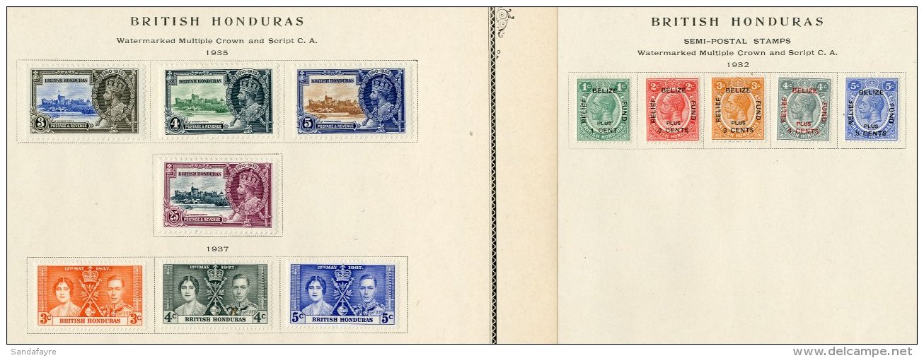 1891-1937 All Different Fine Mint Collection Which Includes 1891 Set To 24c, 1901 10c, 1902-04 Complete Set To... - Brits-Honduras (...-1970)