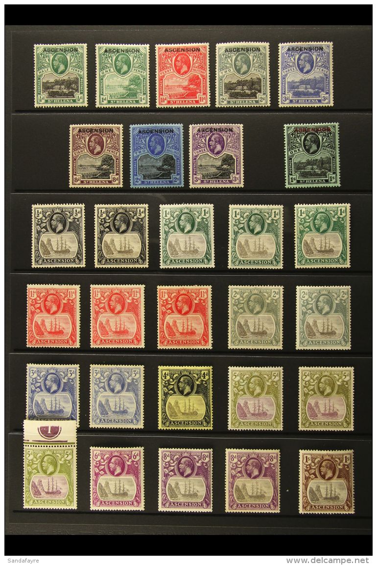 1922-35 VALUABLE KGV COLLECTION On Stock Pages. Includes A Complete Collection Of This Reign, SG 1/34, Plus A... - Ascensione