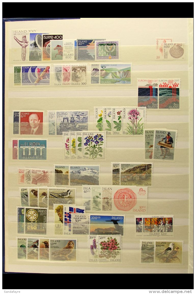 ICELAND, IRELAND, ITALY NEVER HINGED MINT SETS, A Collection In A Stock Book Of Sets Spanning The Late 1940's To... - Altri & Non Classificati