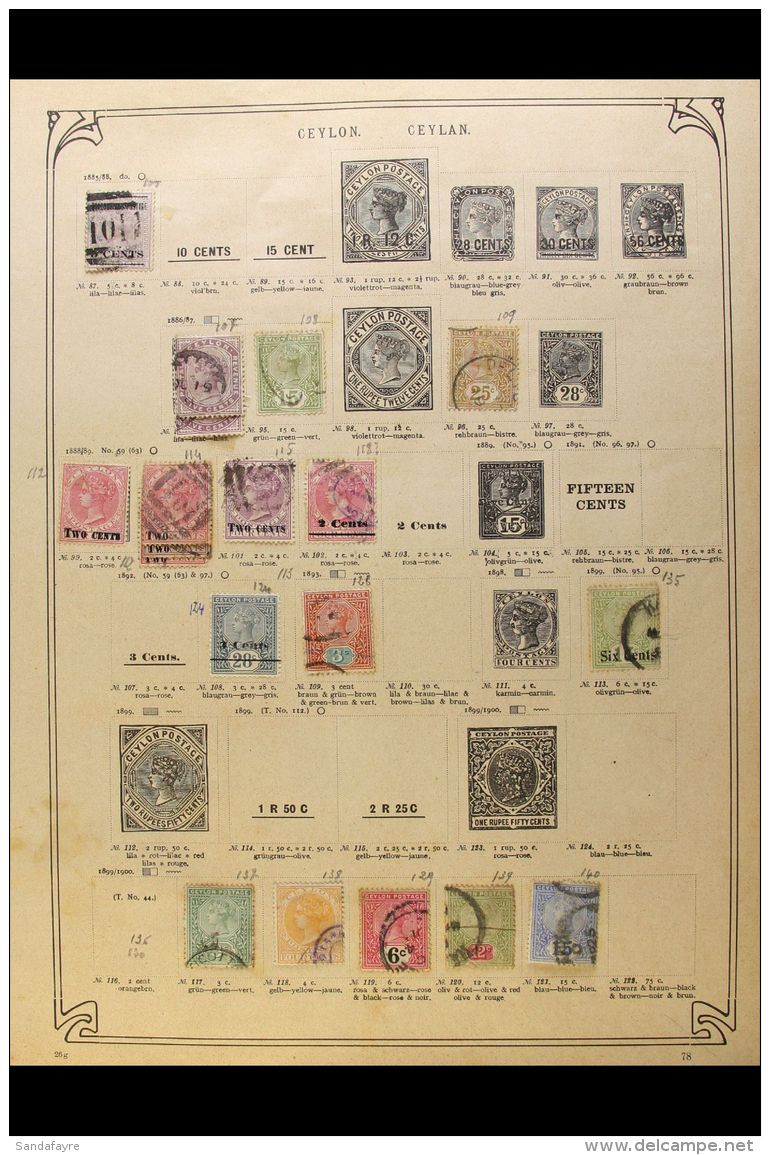 ANCIENT COMMONWEALTH COLLECTION 1850s-1950s. A Mostly Used Range From A Wealth Of Countries Presented On A Pile Of... - Andere & Zonder Classificatie
