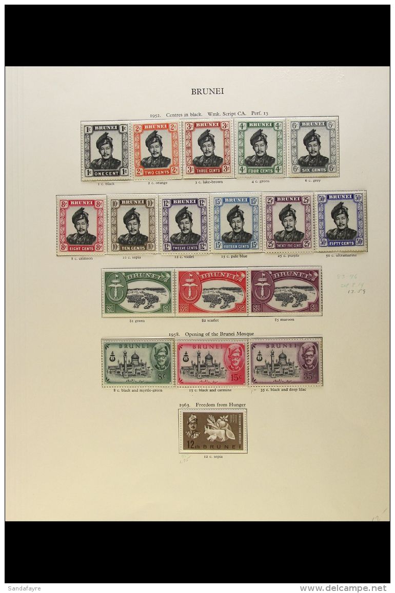 BRITISH ASIA 1952/60 FINE NEVER HINGED MINT COLLECTION We See Brunei With 1952 Defins Set, Ceylon Largely Complete... - Andere & Zonder Classificatie