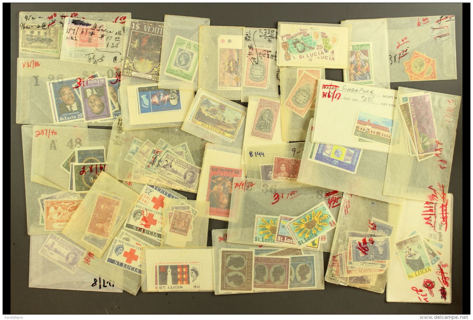 ST LUCIA 1920's To 1970's Mint, Chiefly Never Hinged Mint Mostly Complete Sets (approx 600 Stamps) For More... - Altri & Non Classificati