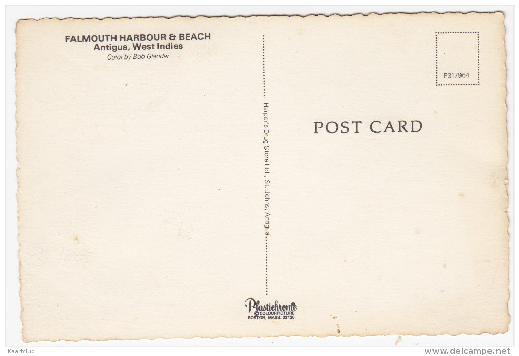 Antigua, W.I. : Falmouth Harbour & Beach - (West Indies) - Antigua Und Barbuda