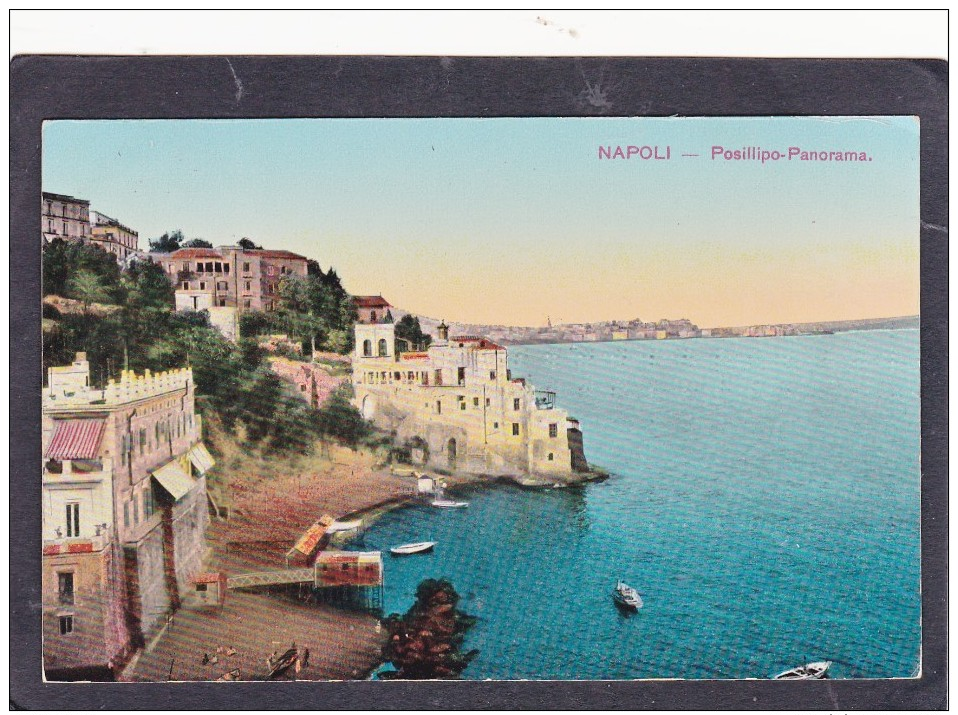 Old Post Card Of Posillipo-Panorame,Napoli,Naples, Campania, Italy.,J43. - Napoli