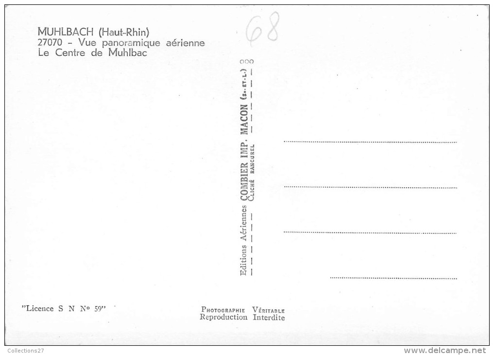 68-MUHLBAUCH- VUE PANORAMIQUE AERIENNE - Murbach