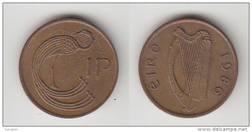 IRELANDE - 1 PENCE 1986 - Ireland