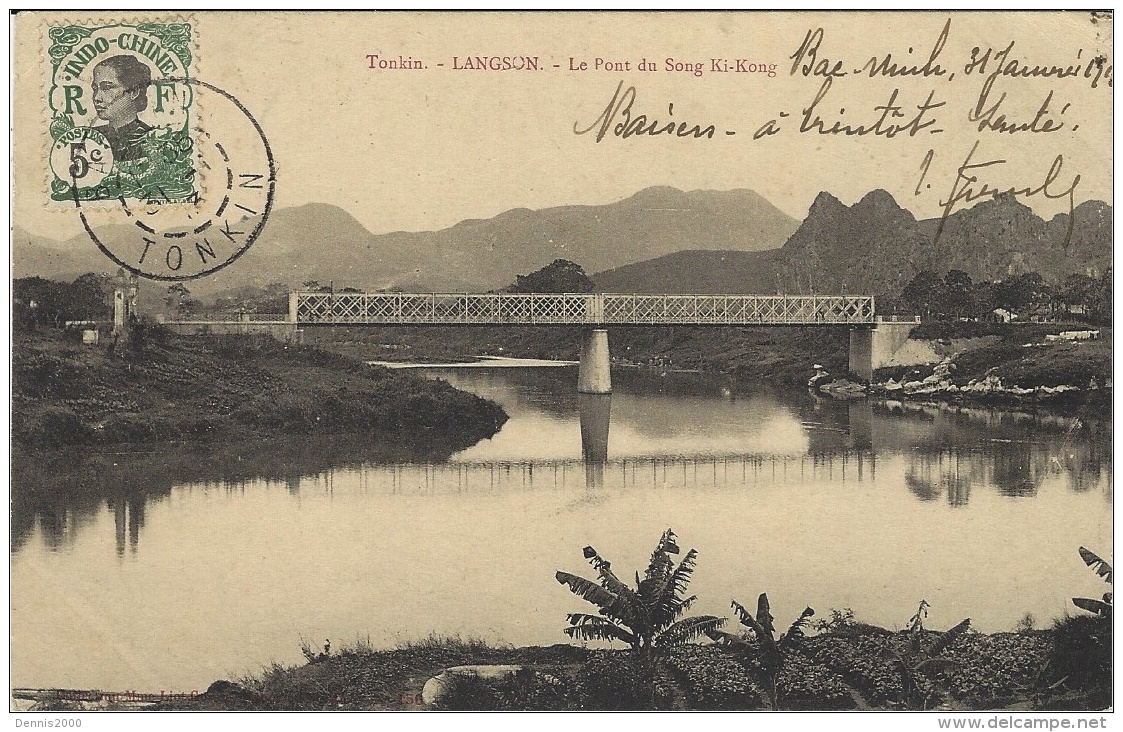 TONKIN - LANGSON - Le Pont Du Song Ki-Kong -sans éditeur - Vietnam