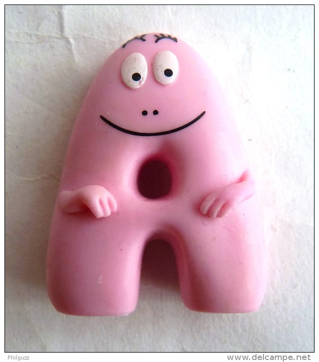 Figurine BARBAPAPA Alphabet PLASTOY  - LETTRE A - Autres & Non Classés