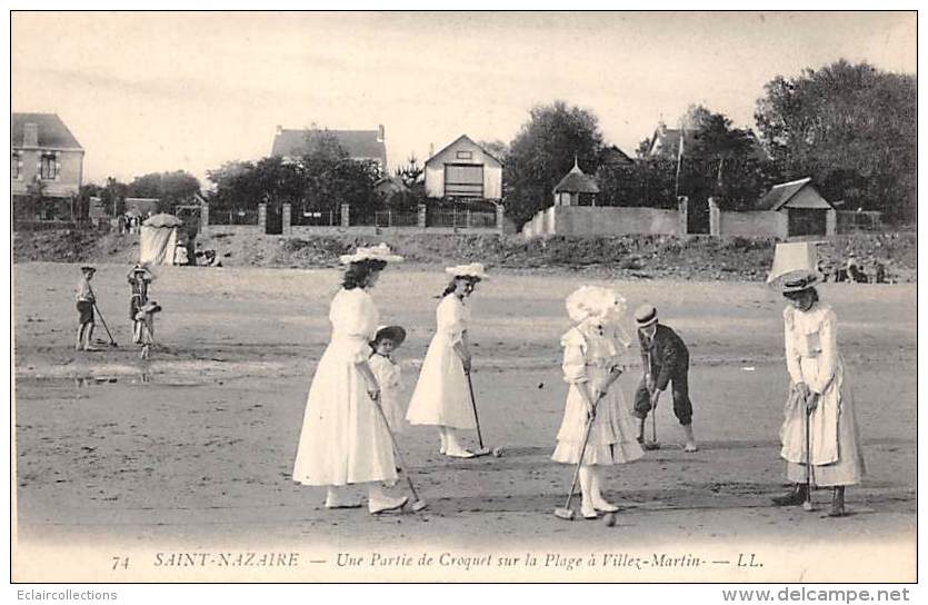 Sport:  Jeu De Croquet .  Saint Nazaire 44  Sur La Plage - Autres & Non Classés