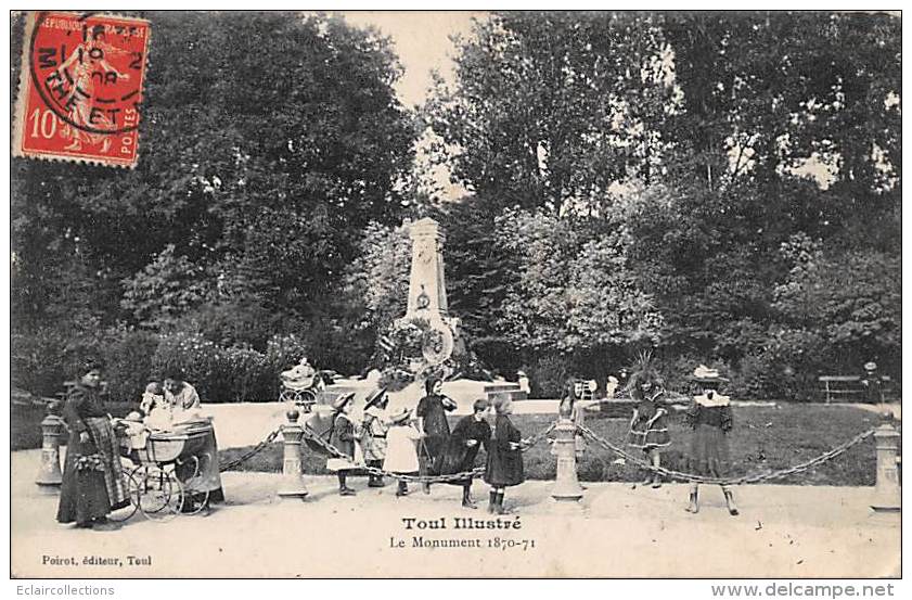 Sport:  Jeux D'enfants . Diabolo  . Toul  54 Et Le Monument 1870-1871 - Andere & Zonder Classificatie