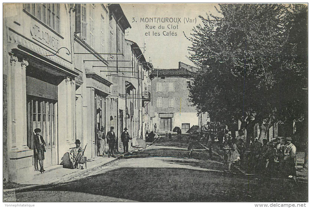 83 - MONTAUROUX - Rue Du Clot - Cafés - Montauroux