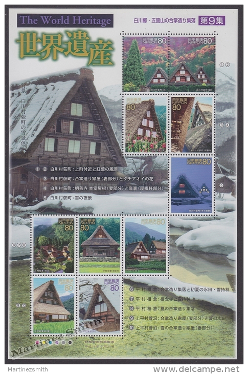 Japan - Japon 2002 Yvert 3288-97, World Heritage (IX) - MNH - Nuevos