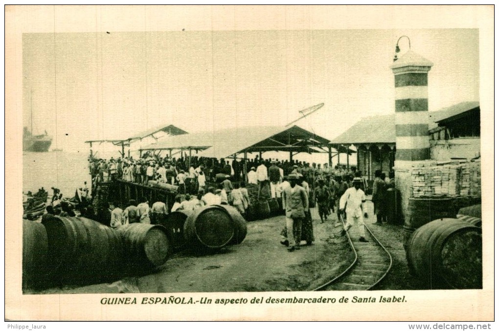 GUINEA ESPAÑOLA. UN ASPECTO DEL DESEMBARCADERO DE SANTA ISABEL - Äquatorial-Guinea