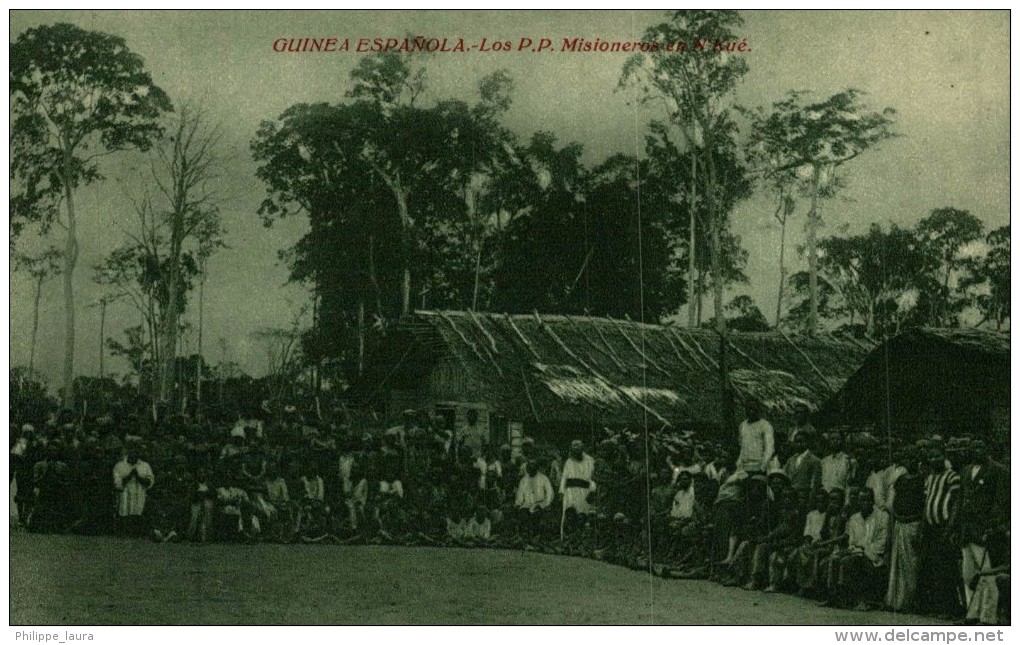 GUINEA ESPAÑOLA. LOS P.P. MISIONEROS EN N'KUE - Guinea Ecuatorial