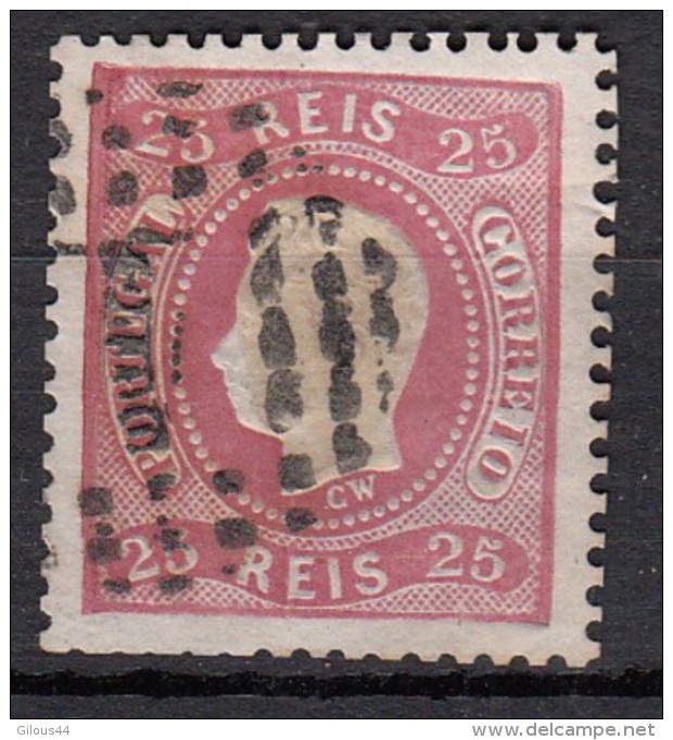 Portugal  Don Luiz I  YT N°29  25r Rose - Oblitérés