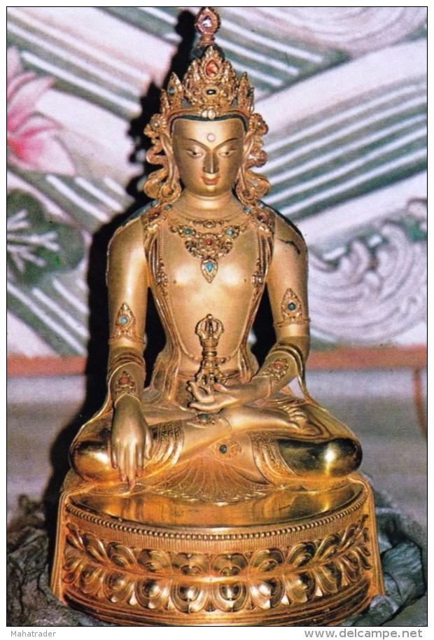 Mongolia - Ulaanbaatar  Ulan Bator - Fine Arts Museum - Buddha Aksobhya  Brass Statue - Bouddhisme