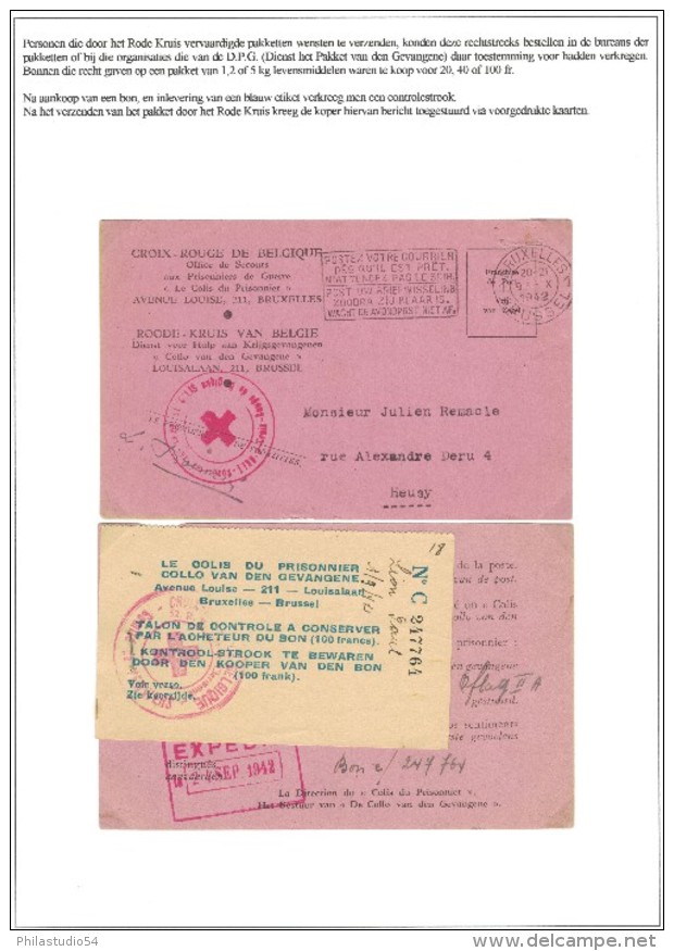 1940/1943; Comprehensive Collection Of Belgian P.O.W. Post - Vaste Collection De Poste De POW Belge - Guerre 40-45 (Lettres & Documents)