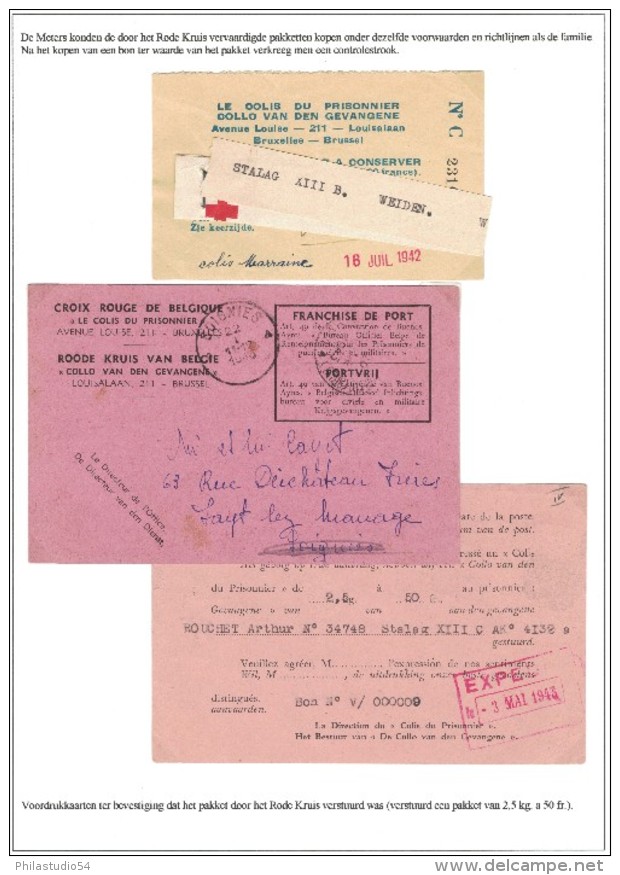 1940/1943; Comprehensive Collection Of Belgian P.O.W. Post - Vaste Collection De Poste De POW Belge - Guerre 40-45 (Lettres & Documents)
