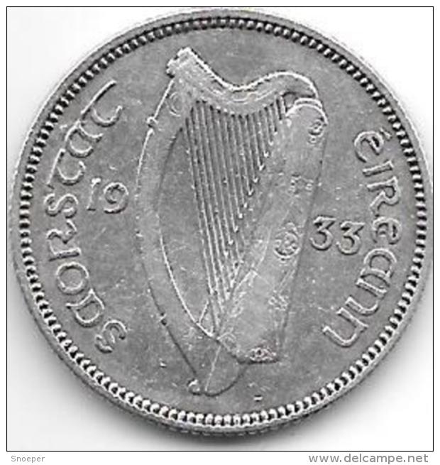 *ireland  1 Shilling   1933   Km 6 - Irland