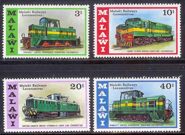MALAWI 1976 MNH Stamp(s) Locomotives 267-270 #4562 - Trains