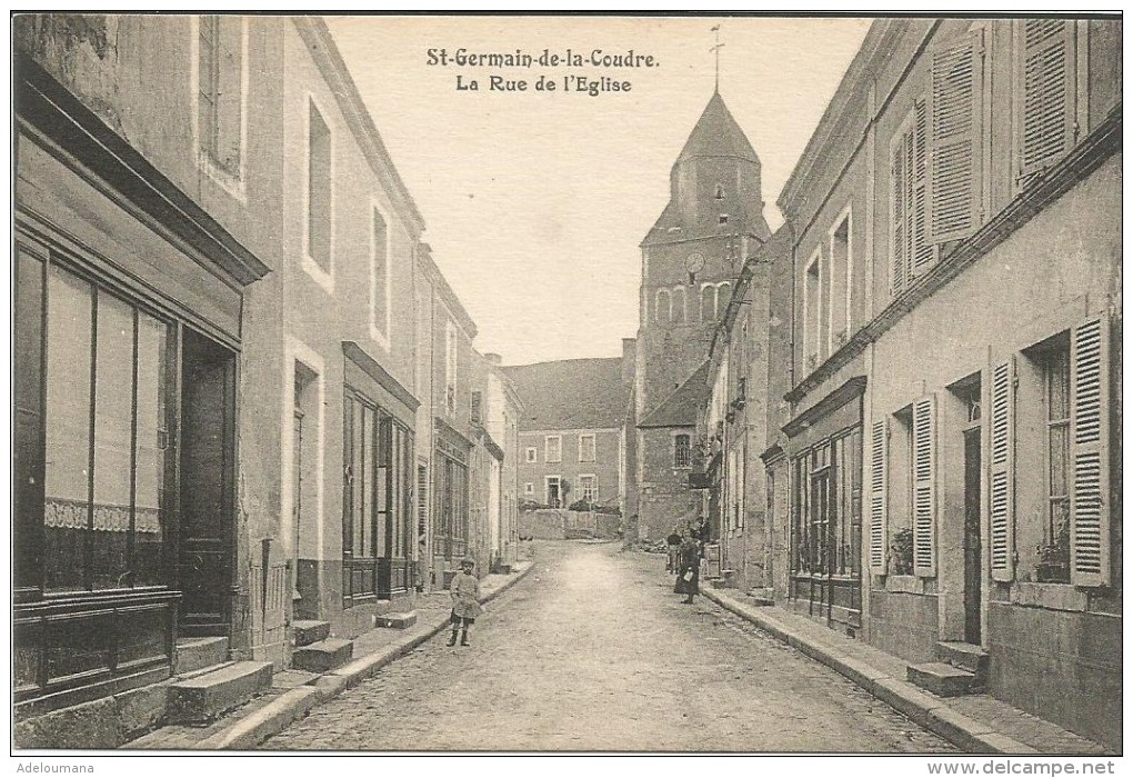 ST GERMAIN DE LA COUDRE  -  LA RUE DE L´ EGLISE - Autres & Non Classés