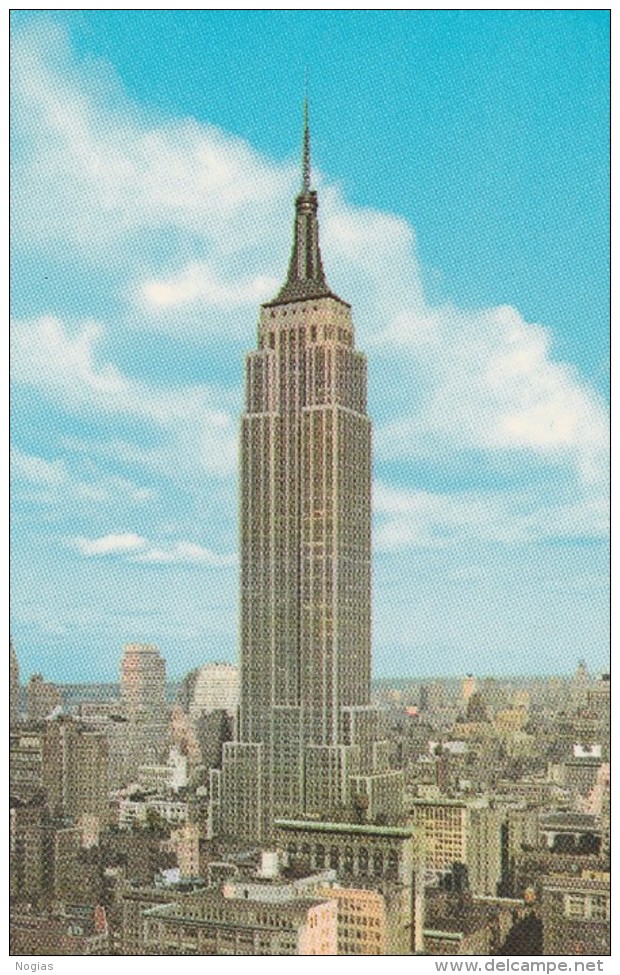 NEW YORK CITY - EMPIRE STATE BUILDING - SUPERBE CARTE PHOTO COULEUR - 2 SCANNS -  TOP !!! - Empire State Building