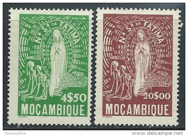 Mozambique  1948  Sc#327-8  4.50e & 20e  Fatima  MNG   Scott Value $16 - Mozambique