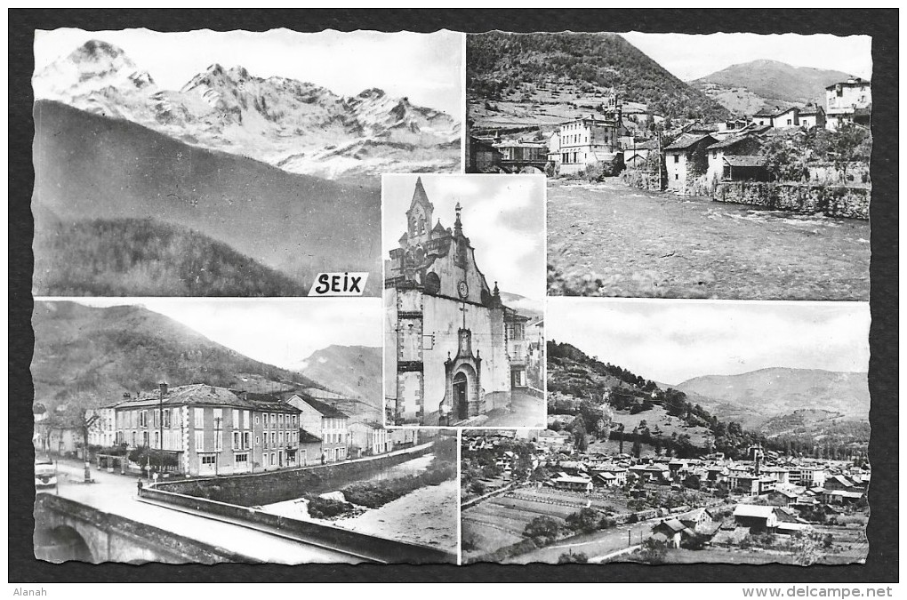 SEIX Rare Multivues Le Montvolier Et La Ville (Larrey Rieu) Ariège (09) - Autres & Non Classés