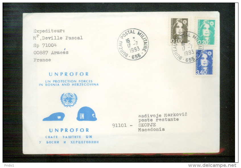 Jugoslawien / Yugoslavia  Interesting UNPROFOR Letter (4) - Cartas & Documentos