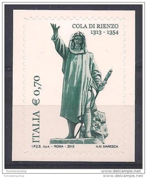 Italy 2013 Cola Di Rienzo Medieval Politician Politics Popular Leader Statue 1 - Non Classificati