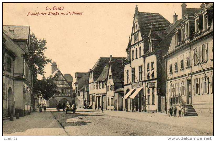 CPA- Gr.GERAU (Allemagne-Hesse-Gross-Gerau) - Frankfurter Strasse M. Stadthaus In 1919 - Gross-Gerau
