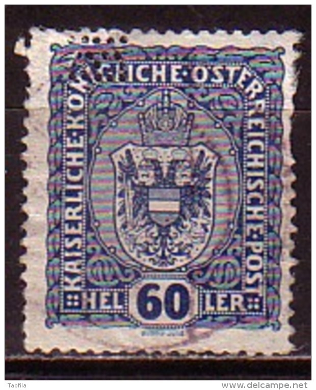 AUTRICHE - OSRERRAICH - 1916 - Perfores - Perfines - 1v Obl. Mi 196 - Perforiert/Gezähnt