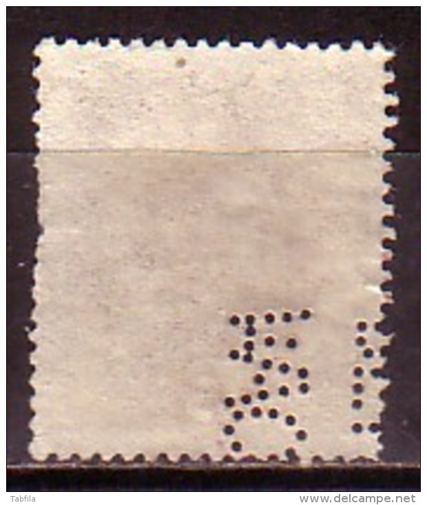 AUTRICHE - OSRERRAICH - 1917 - Perfores - Perfines - 1v Obl. Mi 221 - Perfins