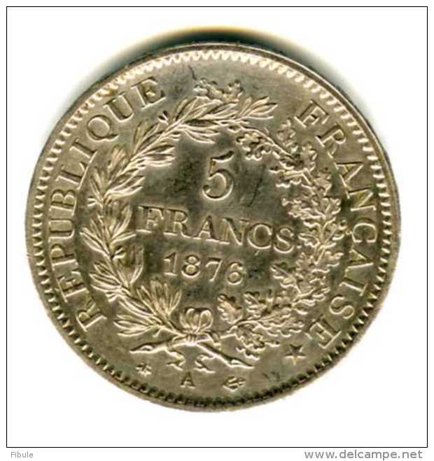 5 Francs  HERCULE Gouv. De Défense Nationale 3e République 1867A - Autres & Non Classés