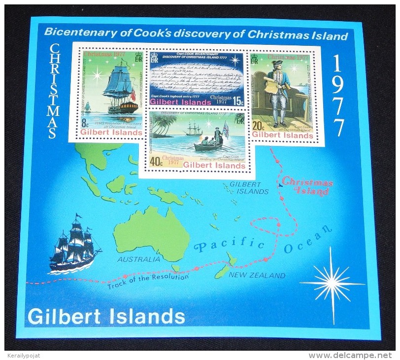 Gilbert & Ellice Islands - 1977 Christmas Block MNH__(THB-4094) - Gilbert & Ellice Islands (...-1979)