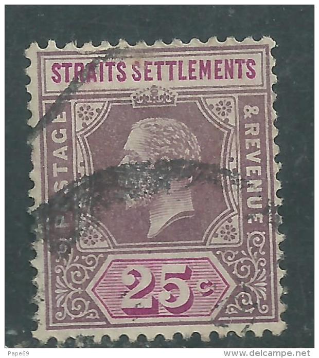 Malacca N° 145 O George V : 25 C. Violet-brun Et Rose-lilas  Oblitération Moyenne Sinon TB - Malacca