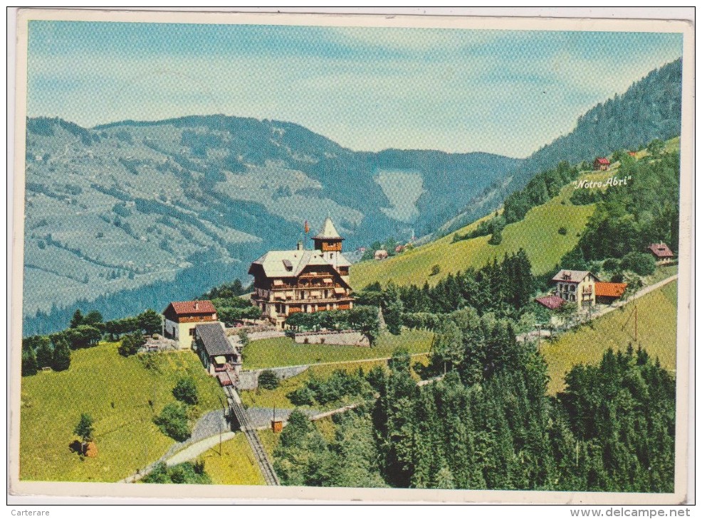 SUISSE,HELVETIA,SWISS,schweiz ,svizzera,VAUD,Chamby S MONTREUX,VILLARD,photo Aerienne WYRSCH,1955 - Montreux