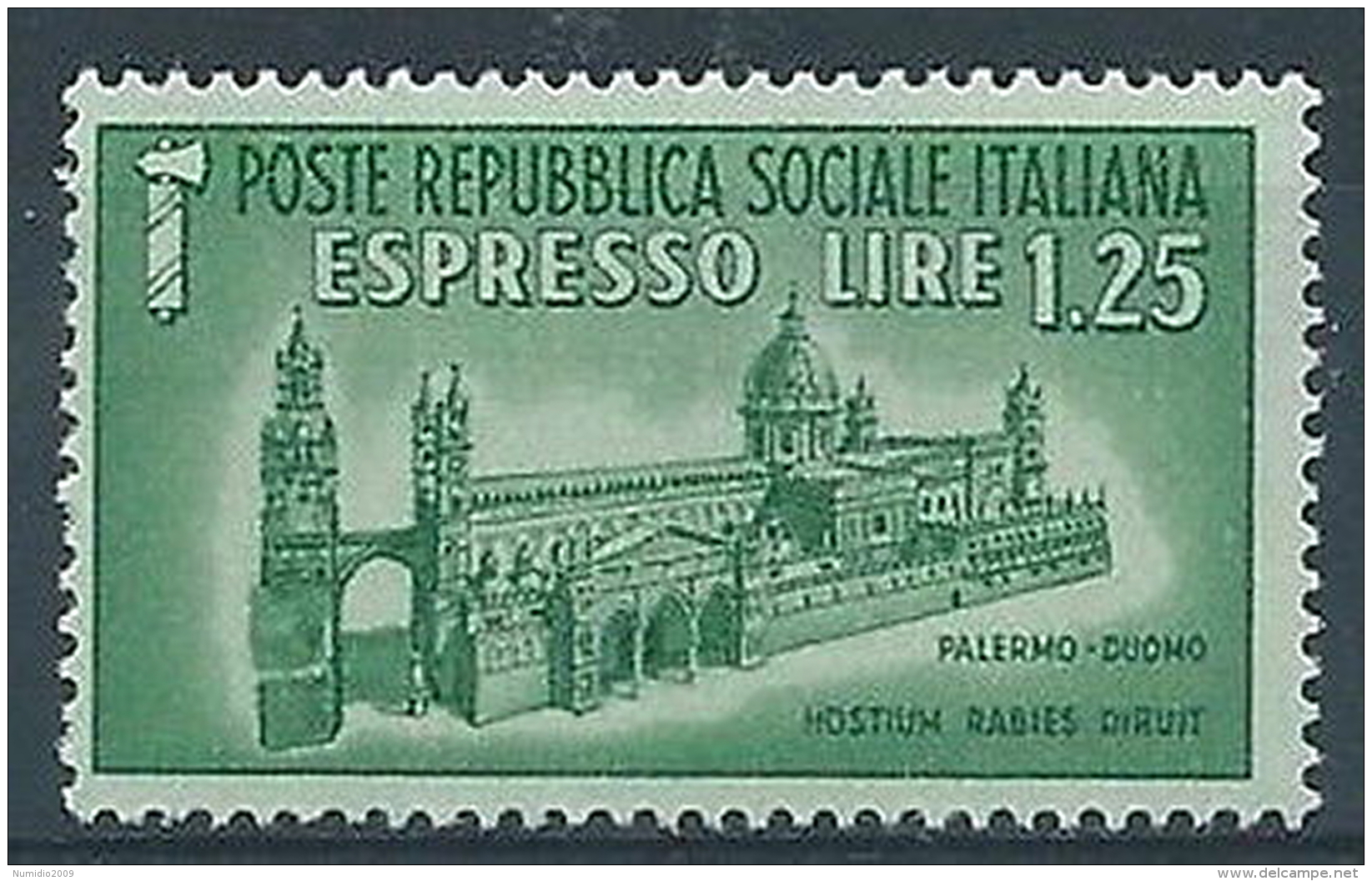 1944 RSI ESPRESSO DUOMO DI PALERMO MNH ** - RR3877-7 - Exprespost