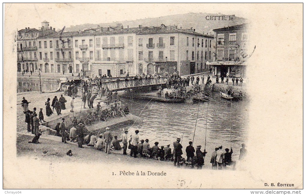 67Aa    34 Cette Sete Peche A La Daurade A La Canne - Sete (Cette)