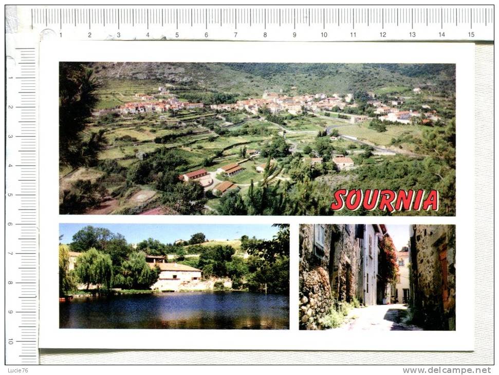 SOURNIA - Divers Aspects - 3 Vues - Sournia