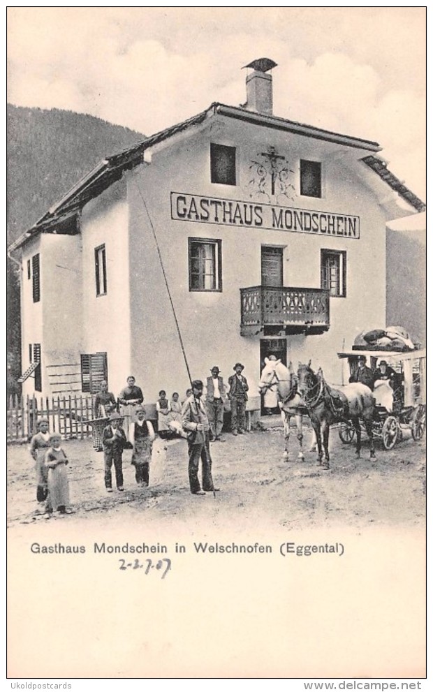 ITALIA -  WELSCHNOFEN, Gasthaus Mondschein ( Eggental ) - Bolzano (Bozen)