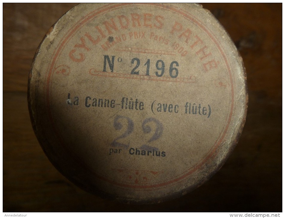 Cylindre De Phonographe N° 2196  LA CANNE-FLÛTE  (avec Flûte)  Par Charlus - Andere Producten