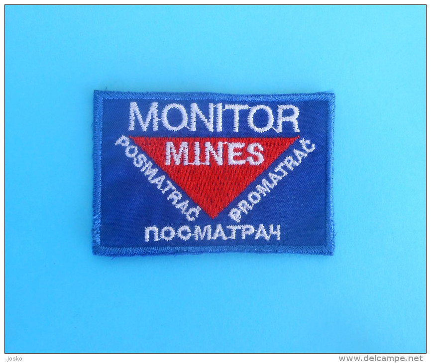 SFOR - United Nations Peacekeeping Mission In Bosnia Patch GERMANY ARMY Deutschland Armee Flicken MONITOR - MINES - Blazoenen (textiel)