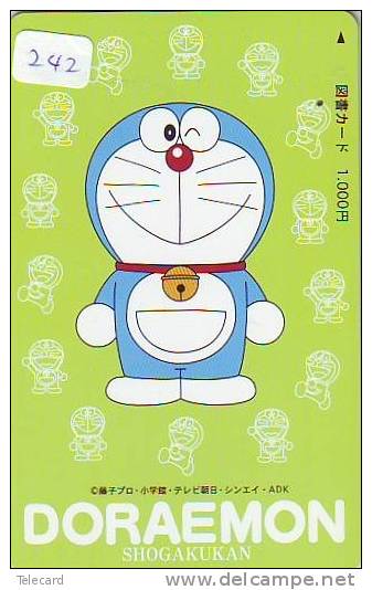 DORAEMON * Carte Prépayée Japon * MANGA * Chat Robot (242) Cinéma Animé  CAT Japan PHONECARD * MOVIE FILM * TELEFONKARTE - Kino