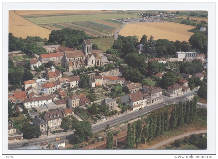 95 - AUVERS SUR OISE--VUE AERIENNE --RECTO/VERSO--C53 - Auvers Sur Oise