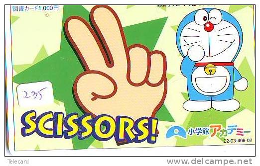 DORAEMON * Carte Prépayée Japon * MANGA * Chat Robot (235) Cinéma Animé  CAT Japan PHONECARD * MOVIE FILM * TELEFONKARTE - Film