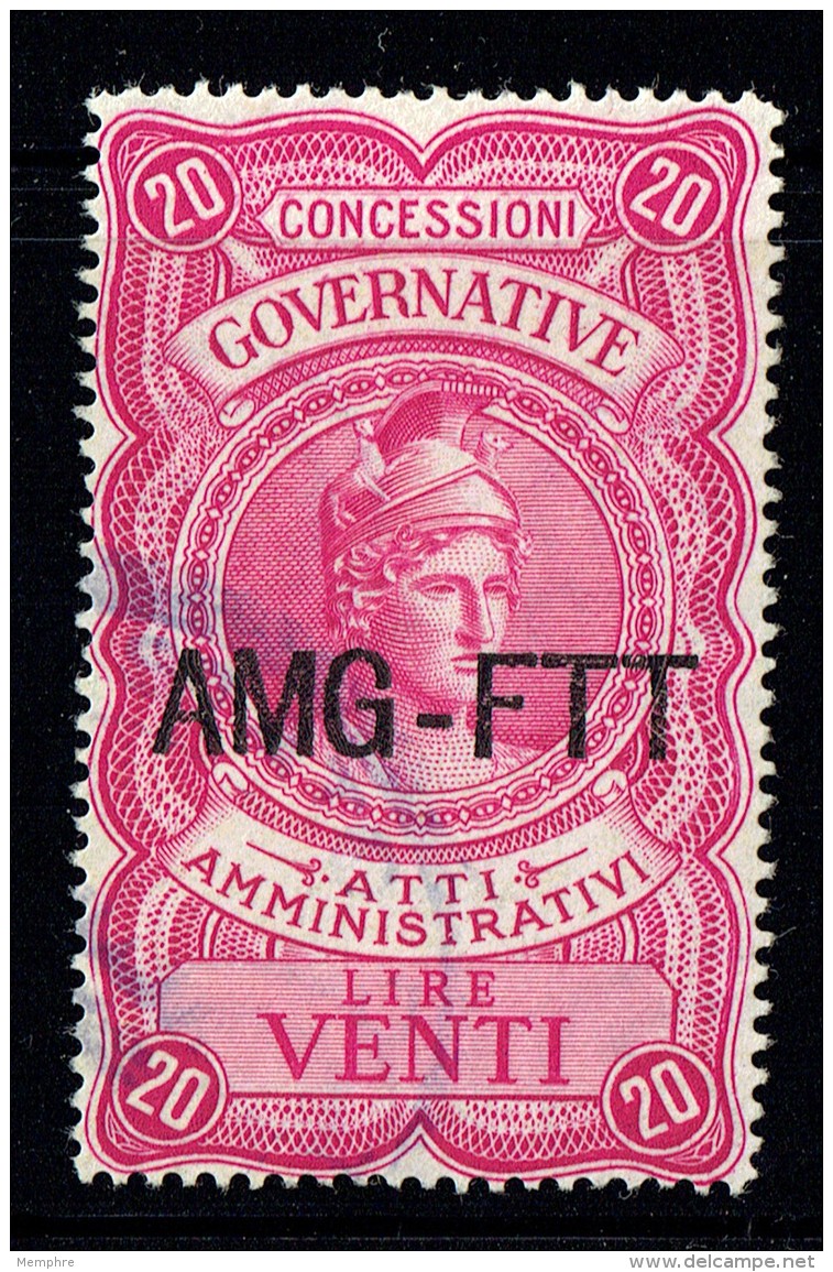 Atti Amministrativi   Lire 20  Usata - Revenue Stamps